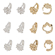 12Pcs 6 Style Brass Hoop Earring Findings(KK-CA0002-45)-1