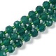 naturels teints en blanc perles de jade brins(G-H057-A20-01)-1