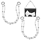 Poignées de sac en chaîne de perles à 2 brins d'acrylique(FIND-WH0128-78)-1