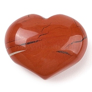 Natural Red Jasper Love Heart Stone, Pocket Palm Stone for Reiki Balancing, 20x25~26x12~13mm(G-I367-02A)