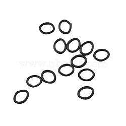 Jewelry Findings, Iron Jump Rings, Open Jump Rings, Oval, Nickel Free, Gunmetal, 7x5x0.9mm, about 4600pcs/500g(IFIN-S210-7x5mm-B-NF)