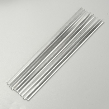 Acrylic Support Rods, for Clay Doll Makings, Bar, Clear, 19.6x0.4cm