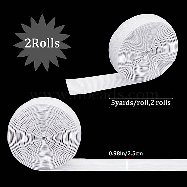 10 Yards Non-slip Transparent Silicone Polyester Elastic Band(SRIB-GF0001-26B-01)-2