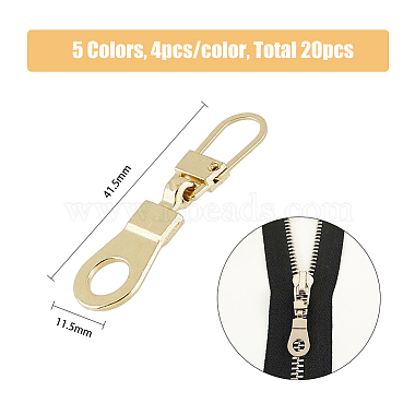 20Pcs 5 Colors Alloy & Iron Zipper Pull(FIND-FH0005-61)-3