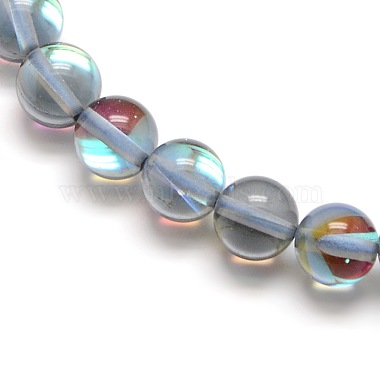 Synthetic Moonstone Beads Strands(G-F143-6mm-09)-3