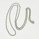 Модные унисекс 304 цепочка из нержавеющей стали ожерелья(X-NJEW-L043-16P)-1