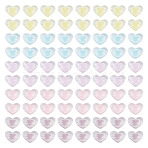 100Pcs 5 Colors Transparent Acrylic Beads, Bead in Bead, Heart, Mixed Color, 13x17x9.5mm, Hole: 2.5mm, about 20pcs/color(TACR-TA0001-73)