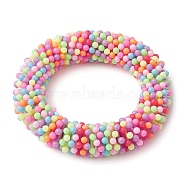 Acrylic Bead Cluster Stretch Kid Bracelets for Girls, Colorful, 5/8 inch(1.45cm), Inner Diameter: 1-3/4 inch(4.3cm)(BJEW-JB10371)