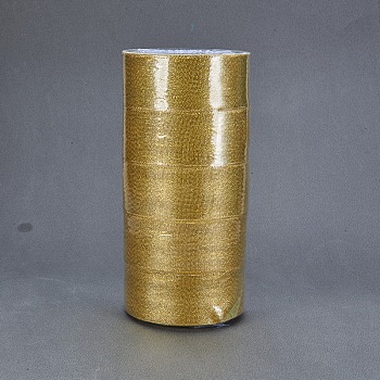 Glitter Metallic Ribbon, Sparkle Ribbon, Gold, 1-1/2 inch(38~40mm), about 25yards/roll, 5rolls/group