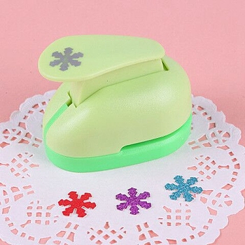 Mini Plastic Craft Punch Sets, for Scrapbooking & Paper Crafts, Paper Shapers, Pale Green, 6.4x3.9x4.85cm, Box: 14x8.5x5.2cm