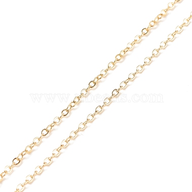 Crystal Rhinestone Rondelle Slider Pendant Necklace with Brass Cable Chains for Women(NJEW-JN03816)-6