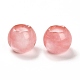Cherry Quartz Glass European Beads(G-R488-01F)-2