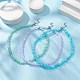 3Pcs 3 Color Acrylic Chips Beaded Chain Necklaces Set(NJEW-JN04313)-5