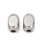 304 Stainless Steel Beads, Oval, Stainless Steel Color, 7.5x5x5mm, Hole: 2mm(STAS-I358-06P)