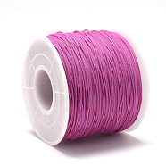 Polyester Cords, Medium Violet Red, 0.5~0.6mm, about 131.23~142.16 yards(120~130m)/roll(OCOR-Q038-129)