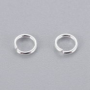 304 Stainless Steel Jump Rings, Open Jump Rings, Silver Color Plated, 20 Gauge, 5x0.8mm, Inner Diameter: 3.5mm(X-STAS-E464-09A-S)