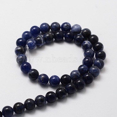 Natural Sodalite Round Beads Strands(X-G-E329-10mm-39)-2