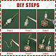 Sunnyclue набор для изготовления рождественских сережек-снежинок своими руками(DIY-SC0022-84)-6