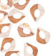 Transparent Resin & Walnut Wood Pendants(RESI-CJ0001-47)-4