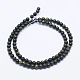 Perles en pierre de serpentine naturelle / dentelle verte(G-P345-01-4mm)-2