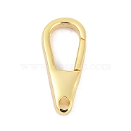 Brass Spring Gate Clasps, Golden, 22.5x9.5x4.5mm, Hole: 2mm(KK-M311-24G-01)