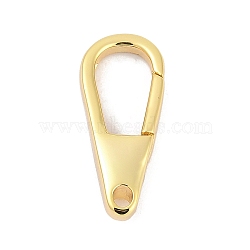 Brass Spring Gate Clasps, Golden, 22.5x9.5x4.5mm, Hole: 2mm(KK-M311-24G-01)