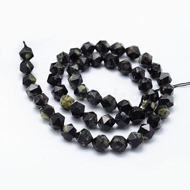 Chapelets de perles en jaspe à pois verts naturels(G-F523-33-8mm)-2