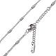 304 collar de cadena de eslabones de columna de acero inoxidable para hombres y mujeres(NJEW-K245-019E)-2