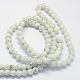 bicarbonate de verre peinte rangées de perles rondes(DGLA-Q019-6mm-41)-3