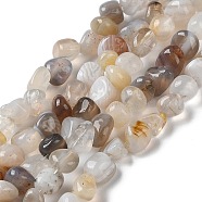 Natural Botswana Agate Beads Strands, Nuggets, Tumbled Stone, 3.5~6.5x4~7x4~6.5mm, Hole: 0.8mm, 15.55''(39.5cm)(G-D081-A03)