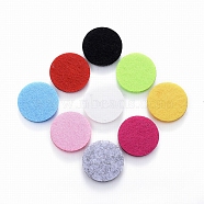 Non-Woven Fabric Cloth Perfume Pad, Flat Round, Mixed Color, 23mm(DIY-F010-M)