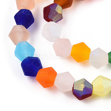 Imitate Austrian Crystal Bicone Frosted Glass Beads Strands(GLAA-F029-TM3mm-A29)-3