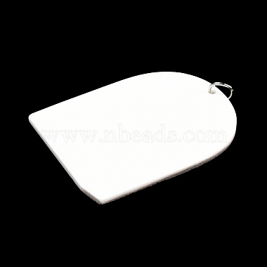 Embossed Printed Acrylic Big Pendants(OACR-G019-01F)-2