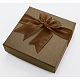 Square Bowknot Organza Ribbon Cardboard Bracelet Bangle Gift Boxes(BC148-02)-1