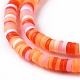 Handmade Polymer Clay Beads Strands(CLAY-R089-3mm-003)-4
