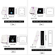 Pandahall Elite 4pcs 4 styles boîtes à colliers en carton et en papier(CON-PH0002-34B)-4