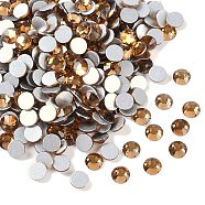 Glass Flat Back Rhinestone, Grade A, Back Plated, Faceted, Half Round, Light Colorado Topaz, 3~3.2mm, about 1440pcs/bag(RGLA-C002-SS12-246)