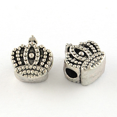 13mm Crown Alloy Beads