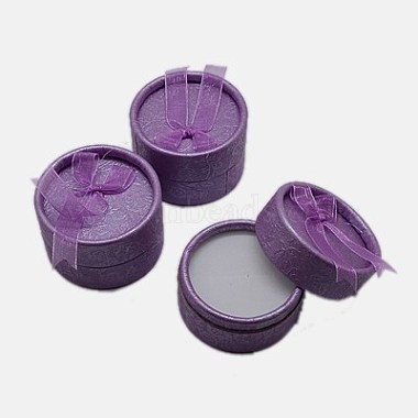 Lilac Round Paper Ring Box