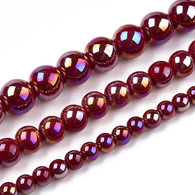 Electroplate Opaque Glass Beads Strands(GLAA-T032-P4mm-AB05)-4