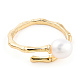 Natural Pearl Beaded Open Cuff Rings(RJEW-T026-06G)-4