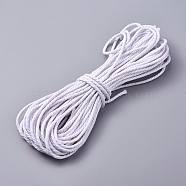 Cotton String Threads for Jewelry Making, Macrame Cord, 3-Ply, White, 2.3mm, about 10m/bundle(OCOR-WH0052-35B)