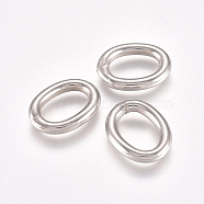 304 Stainless Steel Jump Rings, Open Jump Rings, Oval, Stainless Steel Color, 10 Gauge, 14.5x11.5x2.5mm, Inner Diameter: 10x6mm(STAS-L234-144H)