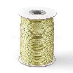 Korean Waxed Polyester Cord, Dark Khaki, 1mm, about 85yards/roll(YC1.0MM-A107)
