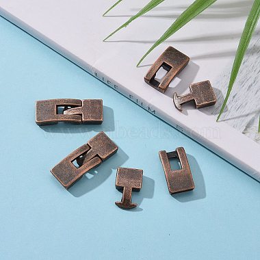 Tibetan Style Snap Lock Clasps(TIBE-LF11313Y-R-LF)-5
