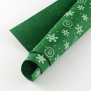 Motif flocon et hélice imprimé en feutre aiguille à broder pour textile non tissé pour bricolage(DIY-R056-02)-2