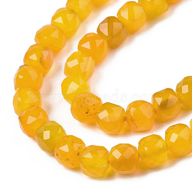 Chapelets de perles d'agate naturelle(G-S359-375F)-3