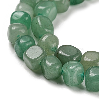vert brins de perles naturelles aventurine(G-F464-04A)-4