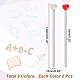 4Pcs 2 Colors 304 Stainless Steel & Zinc Alloy Heart Bookmarks(AJEW-GL0001-42)-2