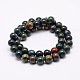 Natural Indian Bloodstone Beads Strands(X-G-P257-07-8mm)-2